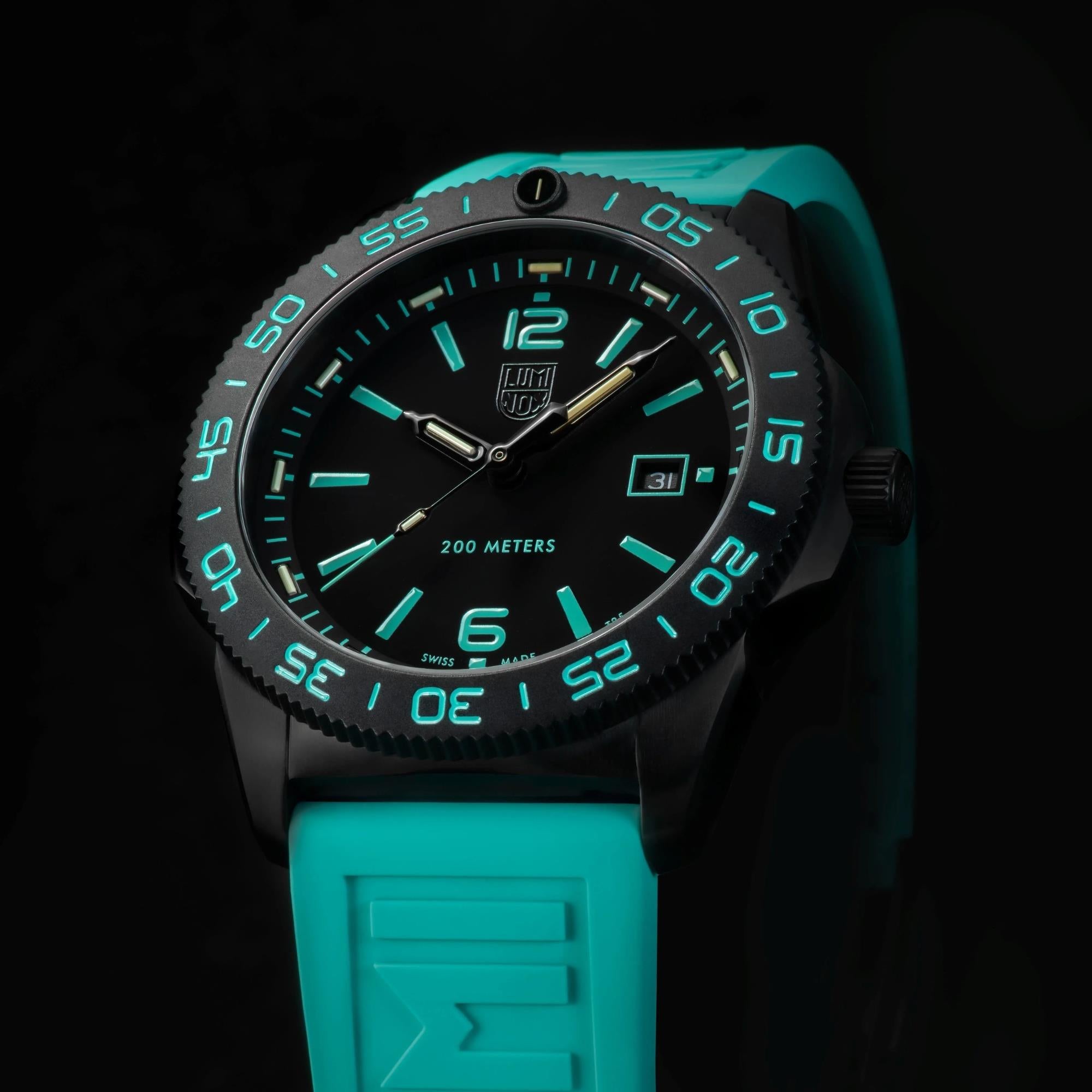 Luminox Pacific Diver 44mm Limited Edition Black Dial Rubber Mens Quartz Watch XS.3124.N.SET