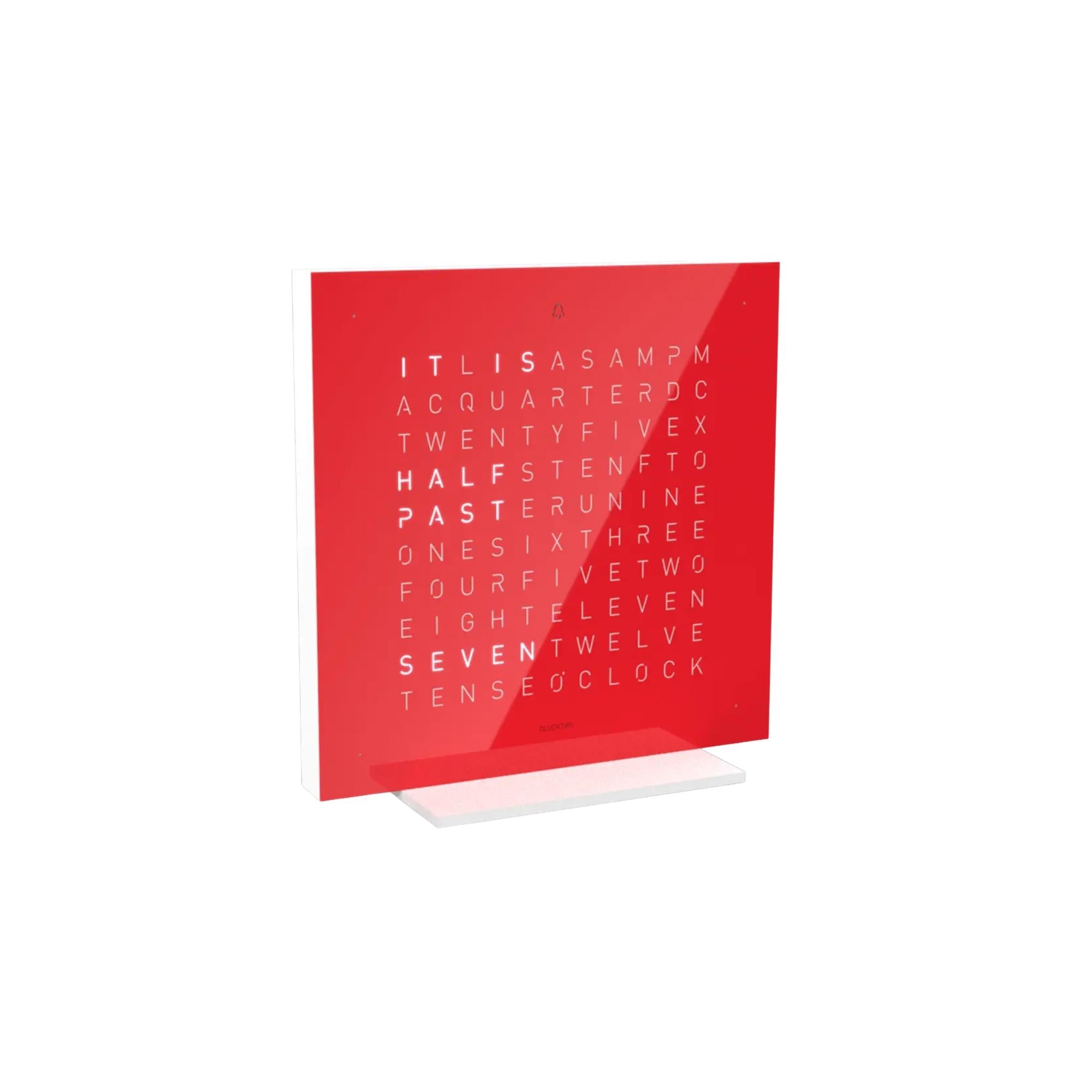 QLOCKTWO Earth 13.5 Pure Cherry Cake Englische Tischuhr T4PENCC-UK