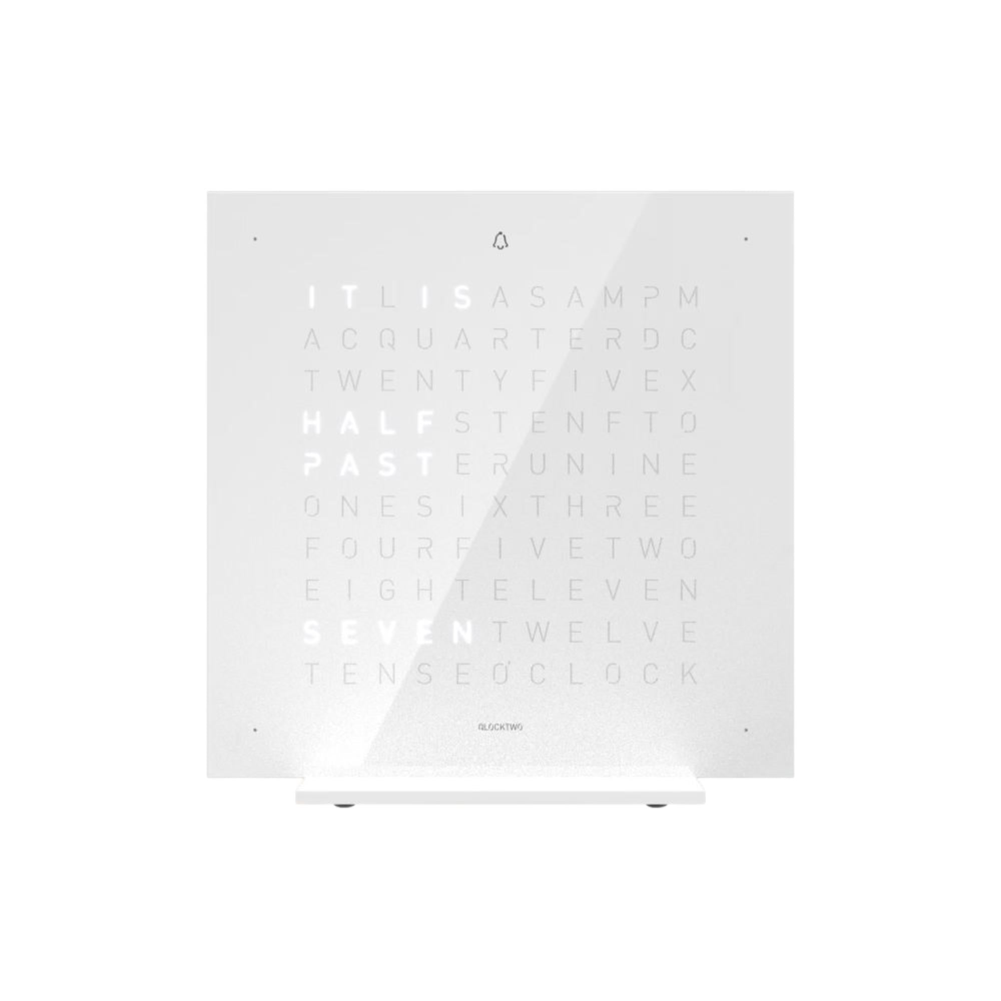 QLOCKTWO Earth 13.5 Pure Vanilla Sugar Englische Tischuhr T4PENVS-UK