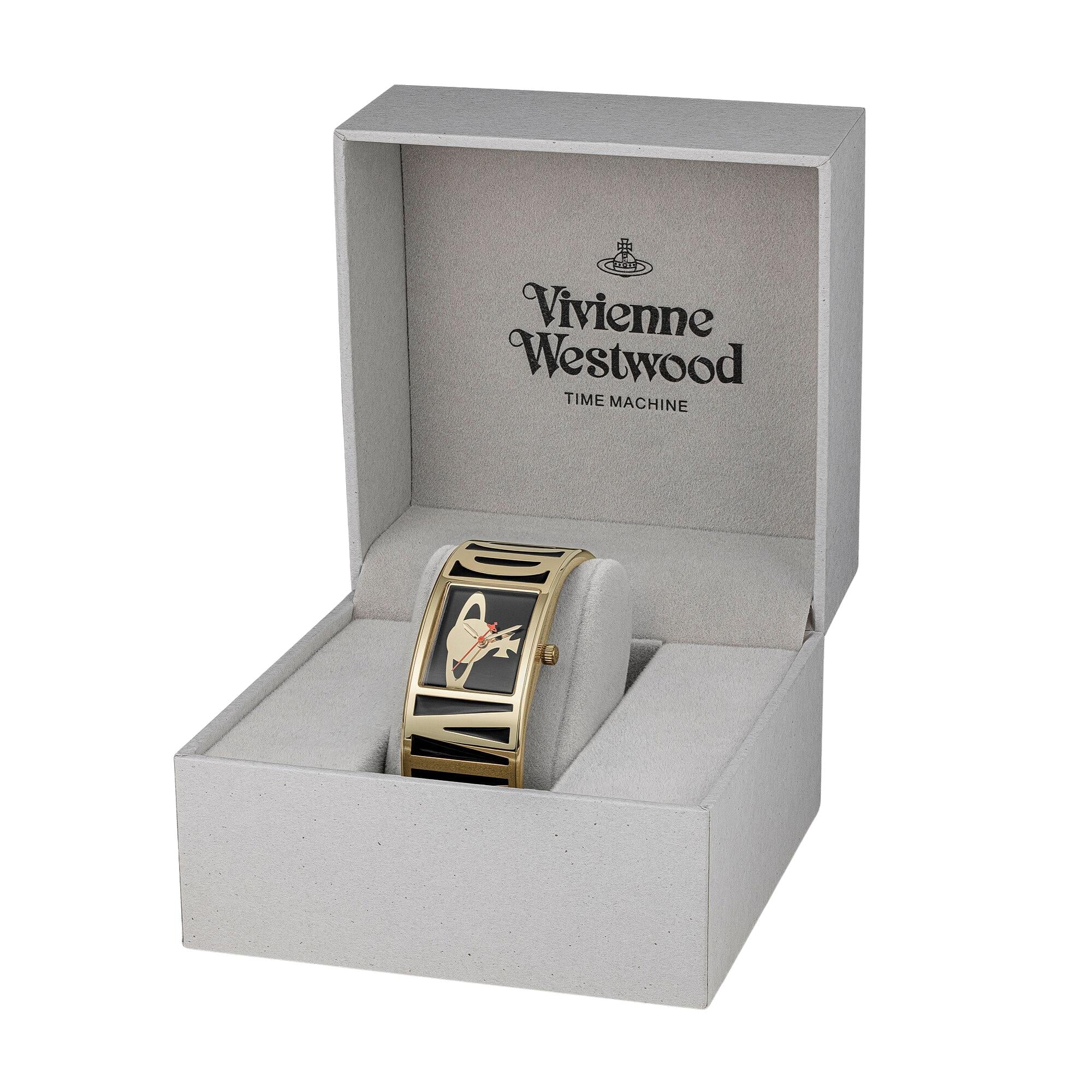 Vivienne Westwood Belvoir 25mm Black Dial Steel Ladies Quartz Watch VV325BKGD