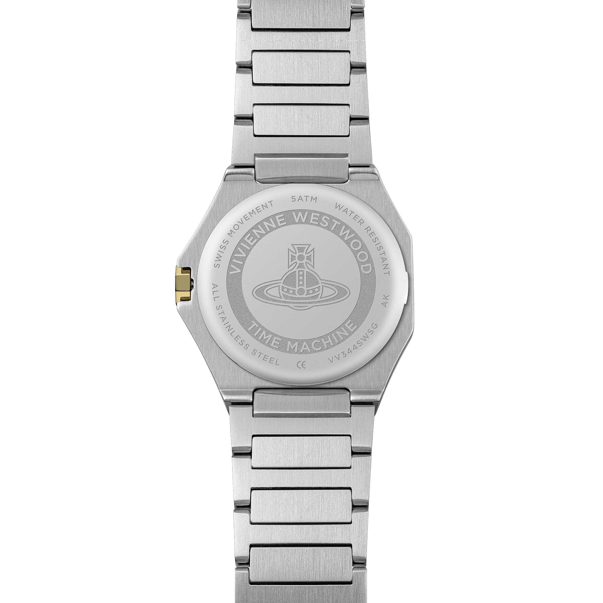 Vivienne Westwood Aldgate 35mm Silver Dial Steel Ladies Quartz Watch VV344SWSG