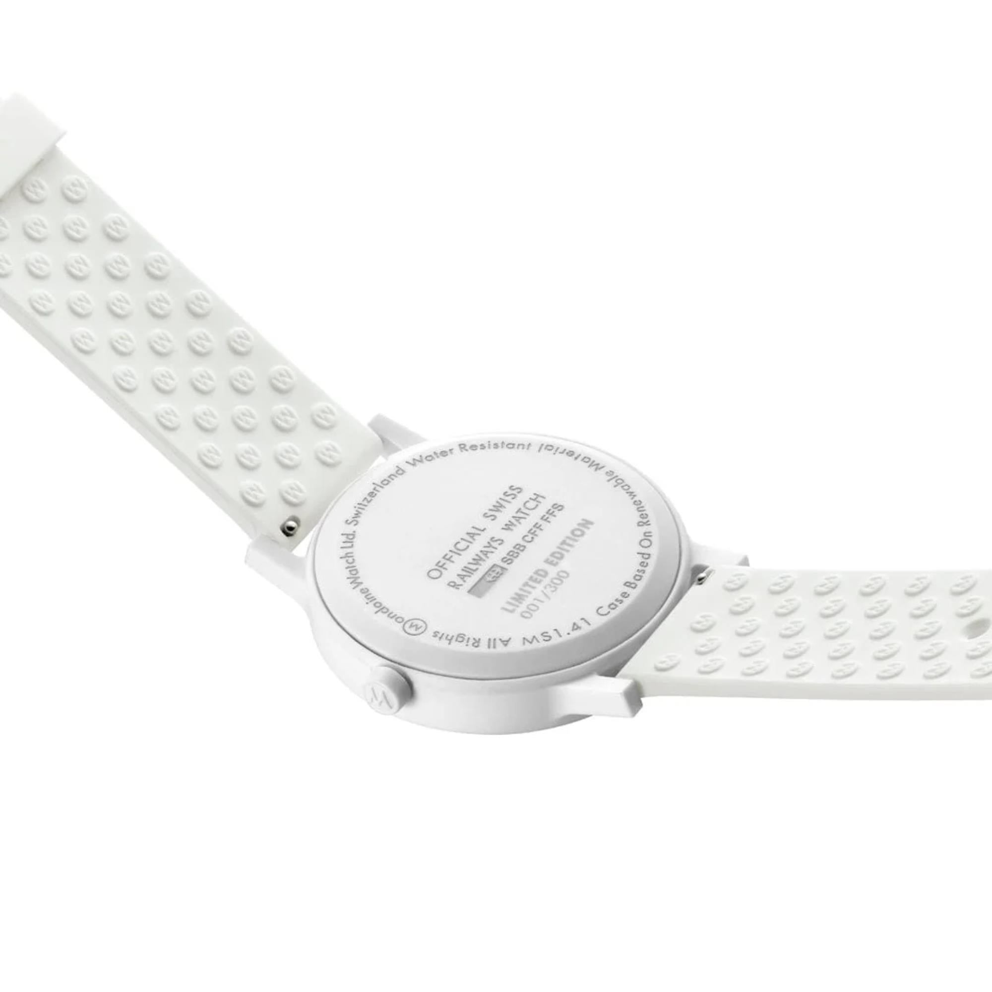 Mondaine Essence Teal 41mm Limited Edition Blue Dial Silicone Mens Quartz Watch MS1.41140.RA
