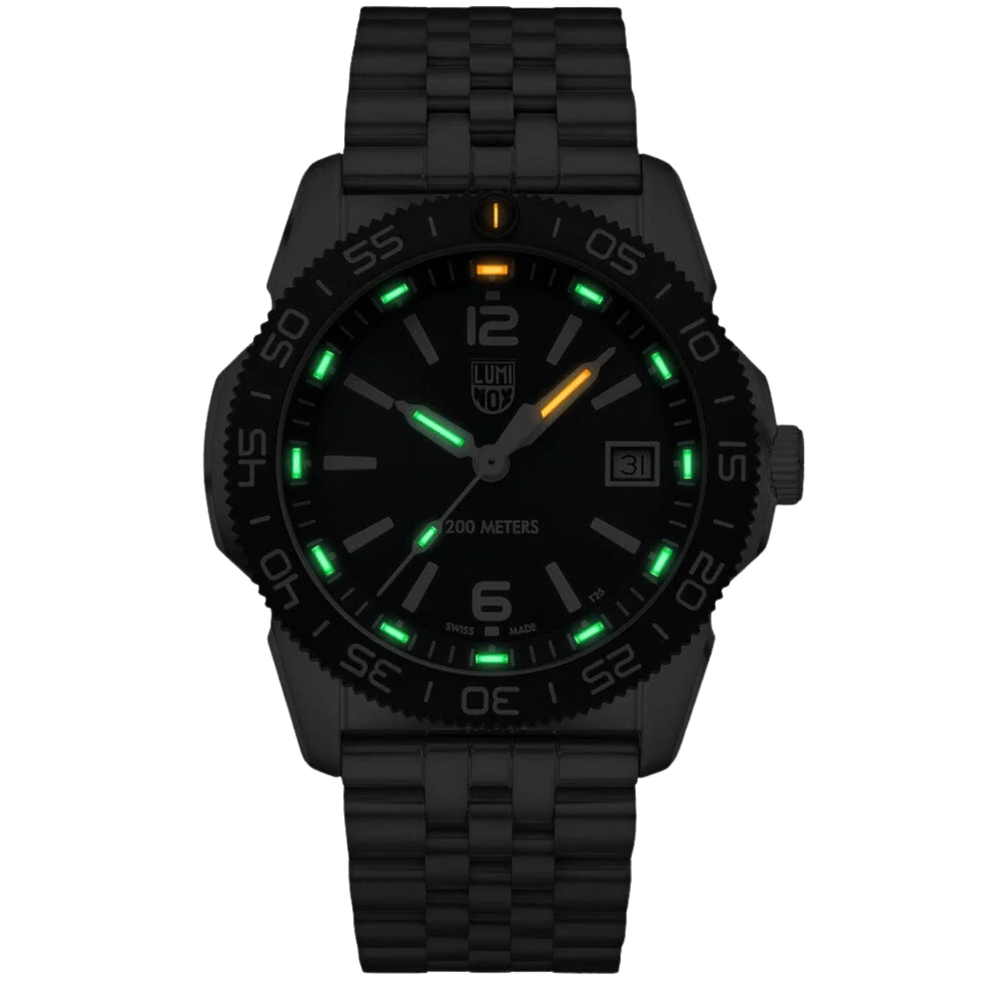 Montre quartz Luminox Pacific Diver Ripple 39mm cadran bleu acier et caoutchouc XS.3123M.SET.1