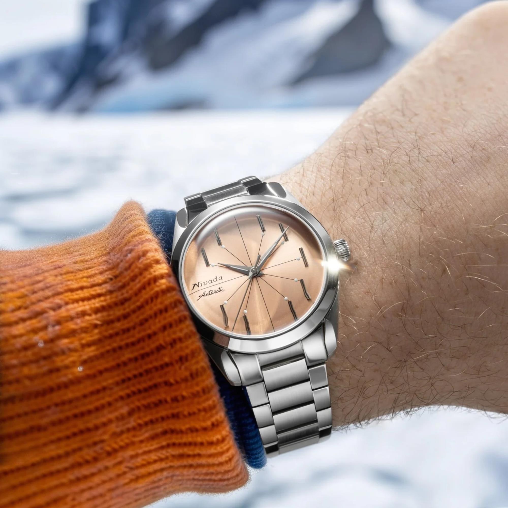 Nivada Grenchen Antarctic Spider 32042A20 lifestyle wrist shot view