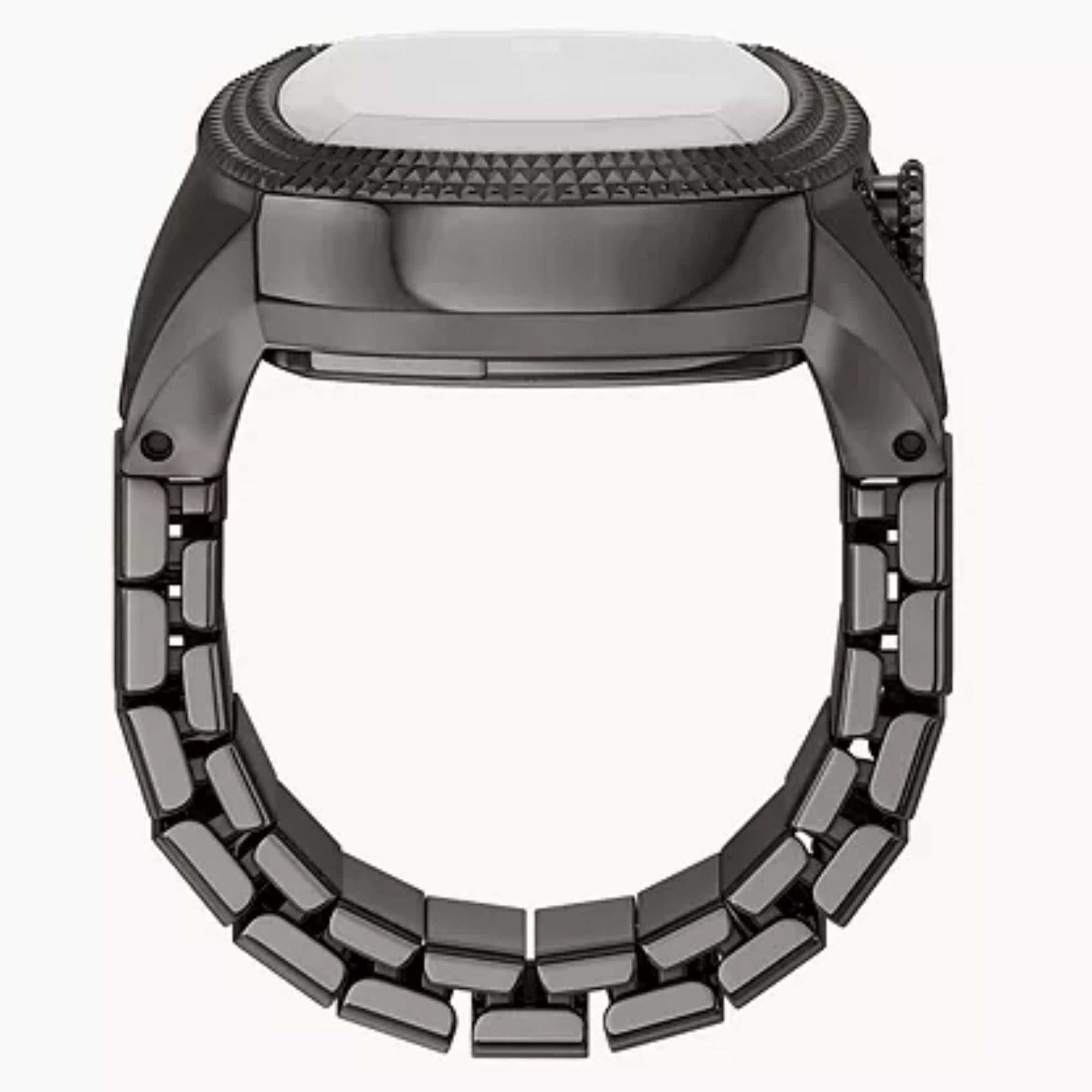 Fossil Machine x Nick Jonas 19mm Limited Edition Black Dial Steel Quartz Ring Watch LE1212