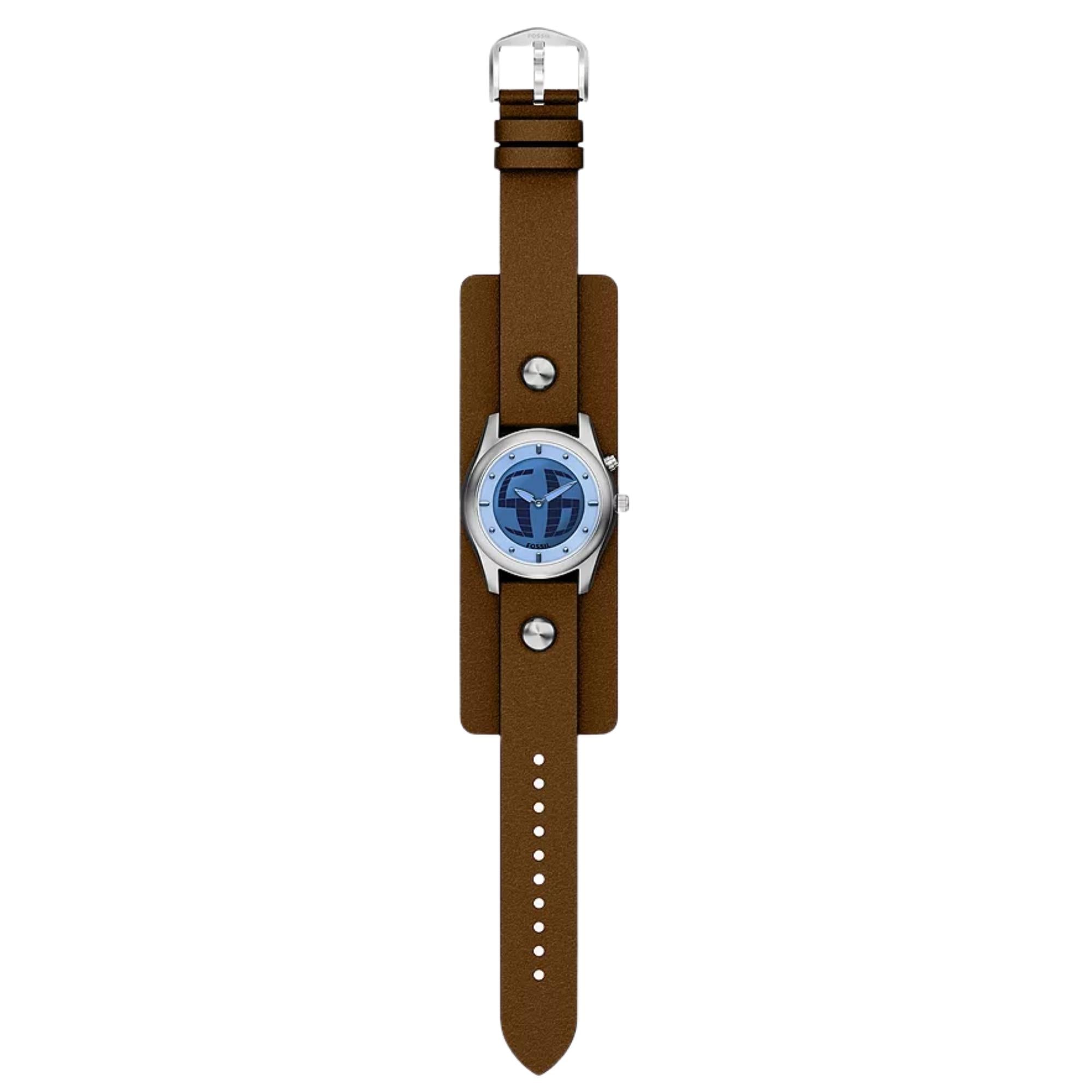 Fossil Y2K Big Tic 40mm Limited Edition Digital Leather Quartz Watch LE1229