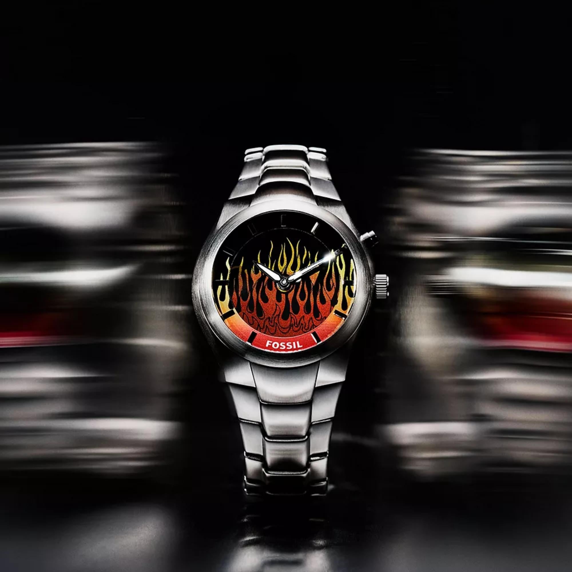 Fossil Y2K Big Tic 40mm Limited Edition Digital Steel Quartz Watch LE1230