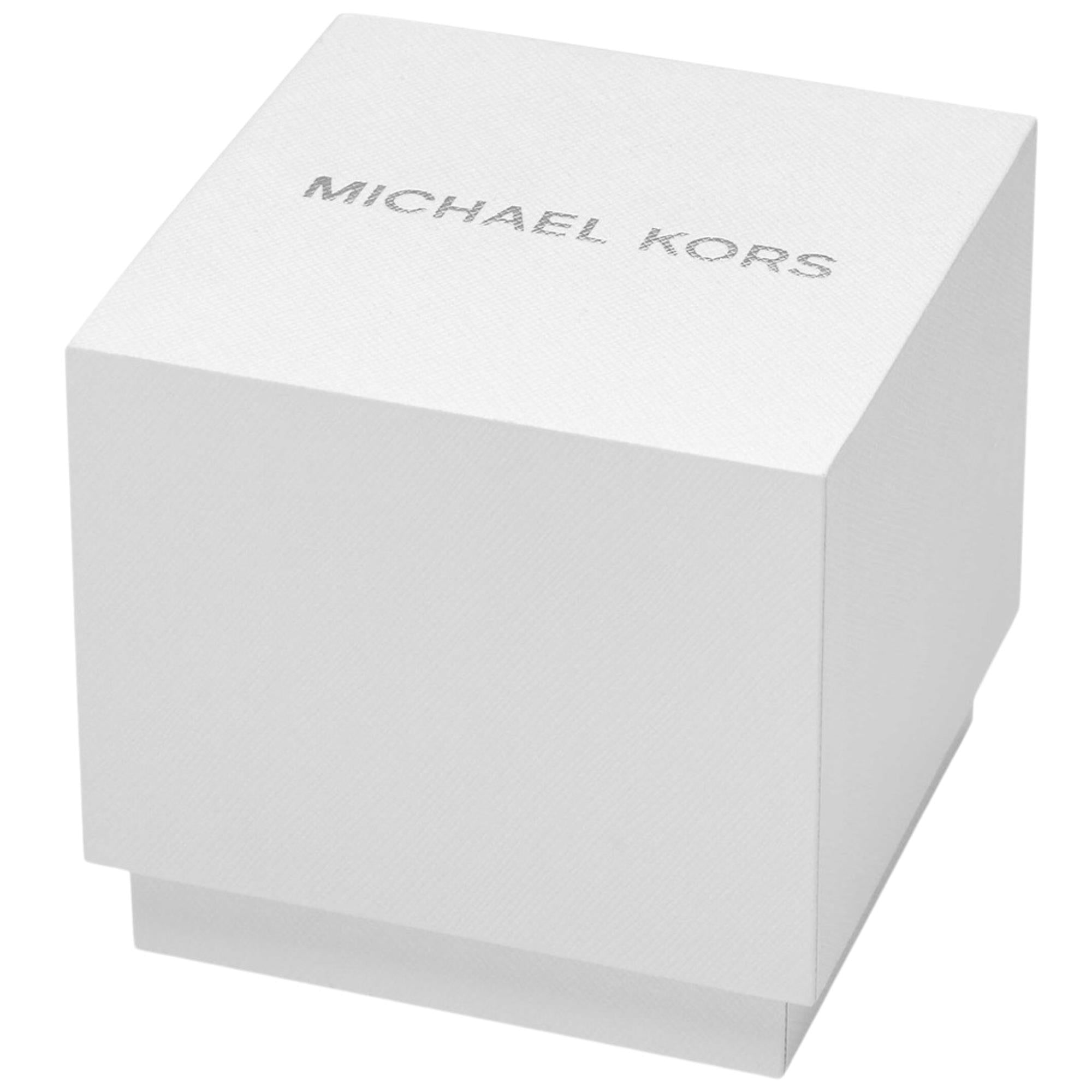Michael Kors Slim Runway 38mm White Dial Leather Ladies Quartz Watch MK7544