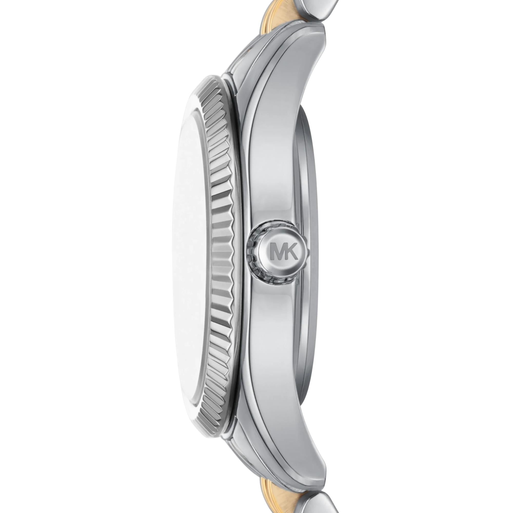 Michael Kors Mini Lexington 26mm Blue Dial Steel Ladies Quartz Watch MK4865