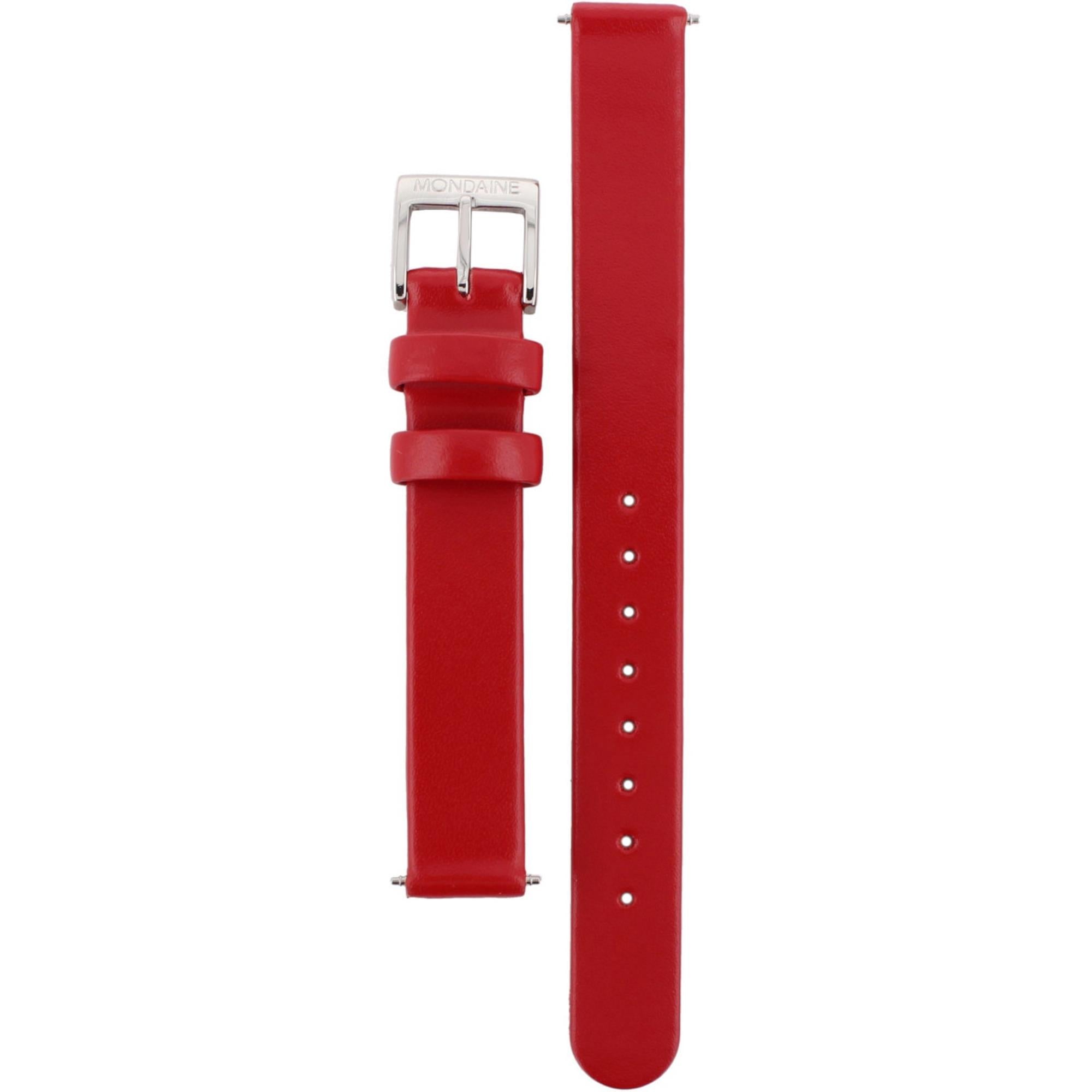 Mondaine Evo 12mm Red Watch Strap FE3112.30Q.2
