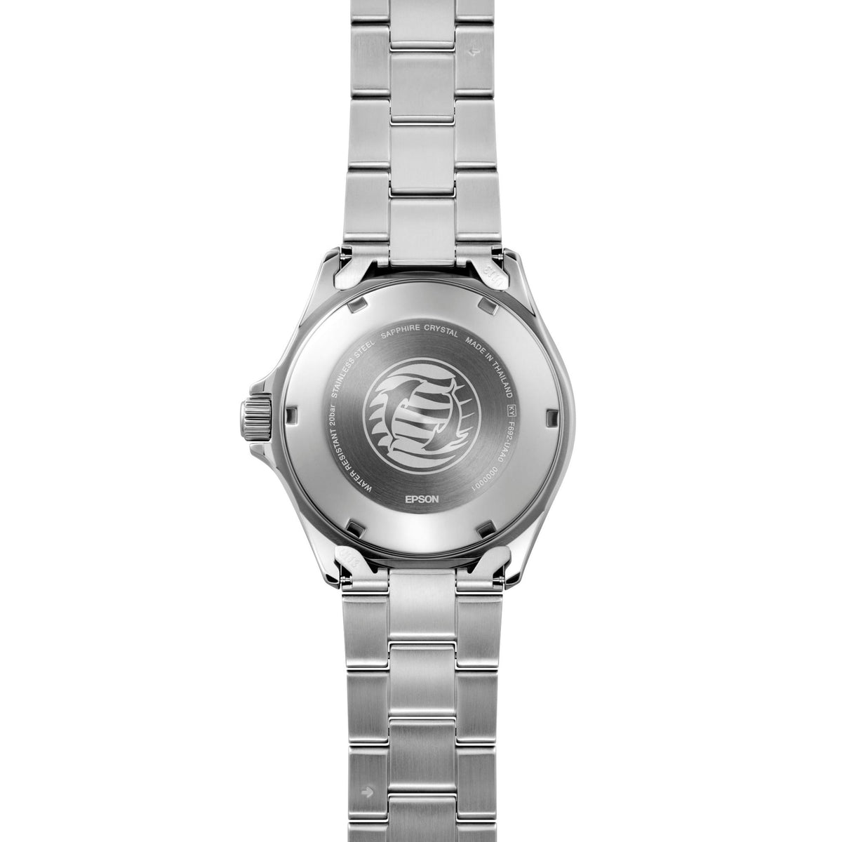 3-link stainless steel bracelet fitted to the Orient Mako Kamasu RA-AA0824L39B