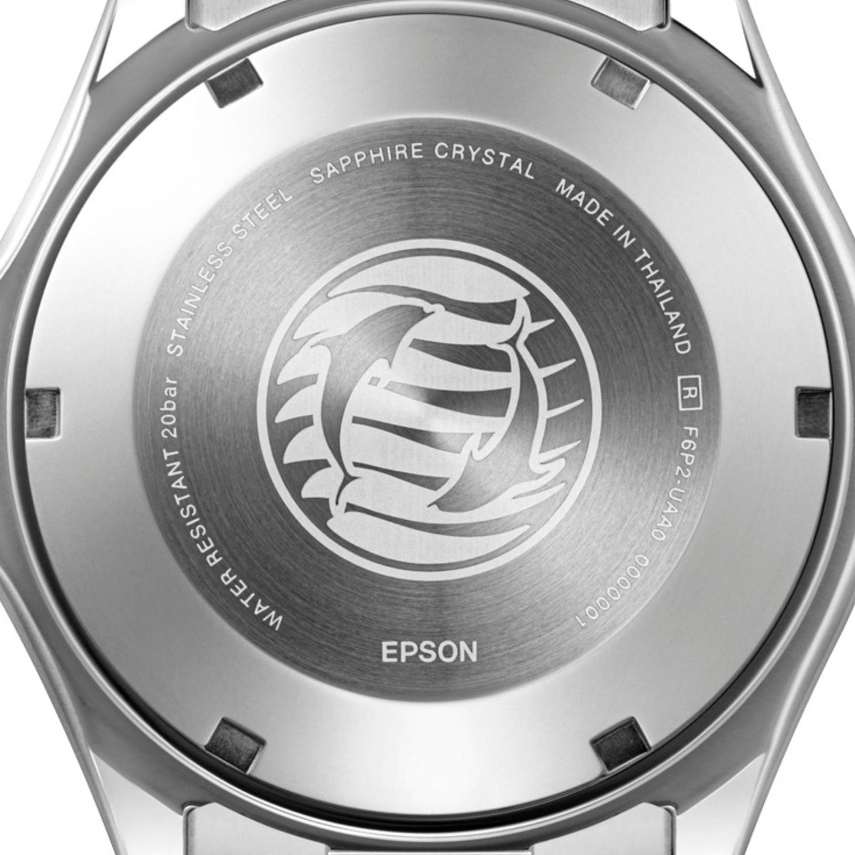 Orient Mako GMT RA-BC0003L30B blue dial watch showing its solid caseback