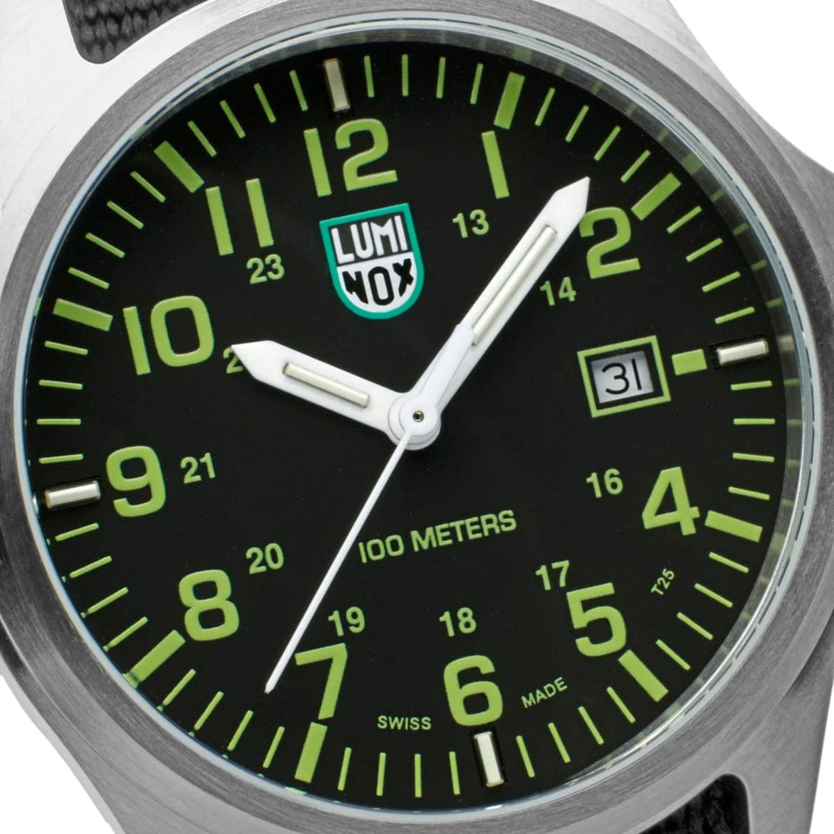 Luminox G-Collection 'Moon Valley' 2500 Series 43mm Black Dial Nylon Mens Quartz Watch X2.2517