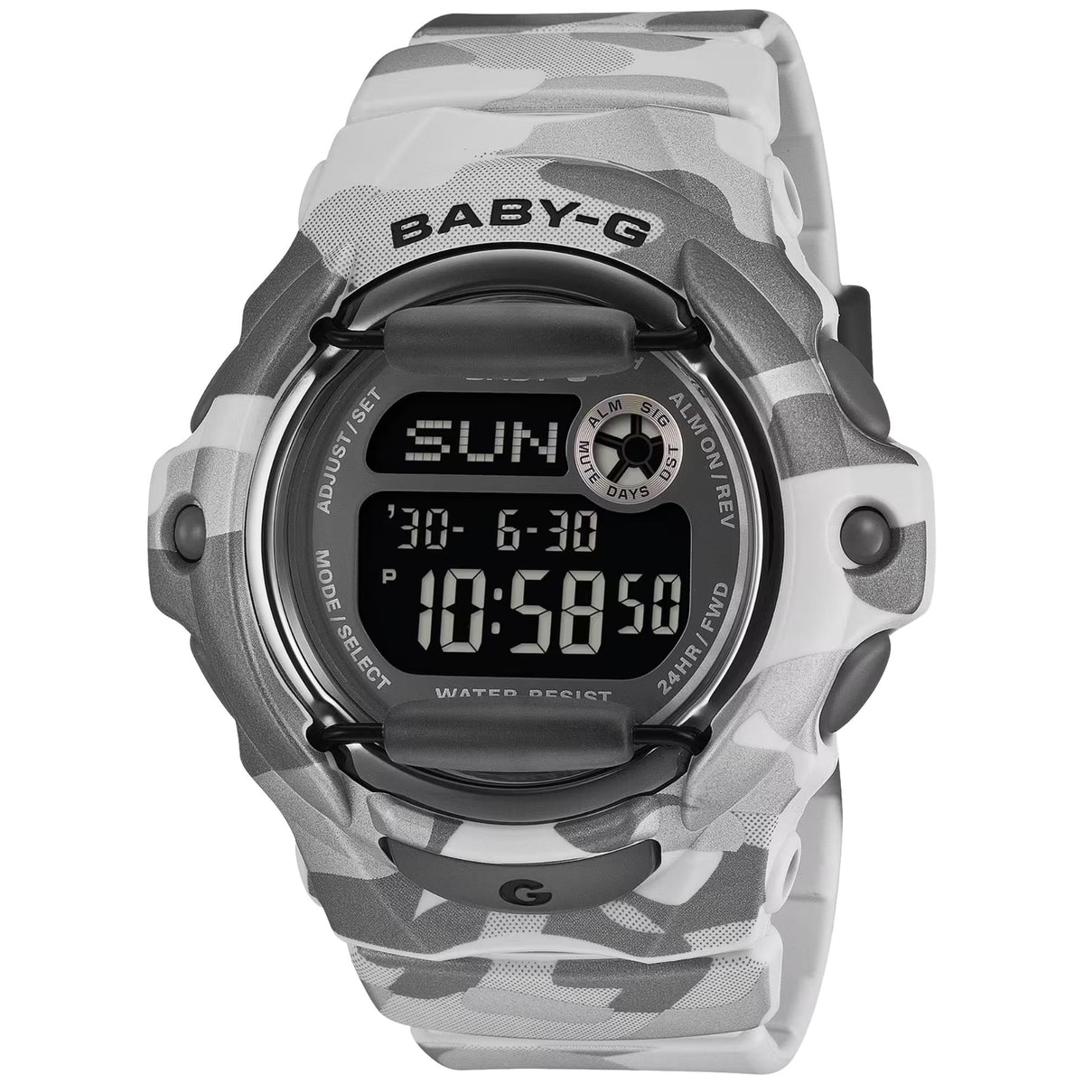 Casio Baby-G BG-169 Series 42.5mm Digital Resin Ladies Quartz Watch BG-169CMB-8ER