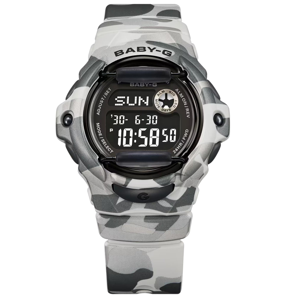 Casio Baby-G BG-169 Series 42.5mm Digital Resin Ladies Quartz Watch BG-169CMB-8ER