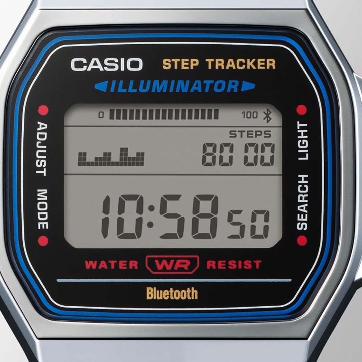 Casio Vintage 38mm Digital Steel Mens Quartz Watch ABL-100WE-2AEF