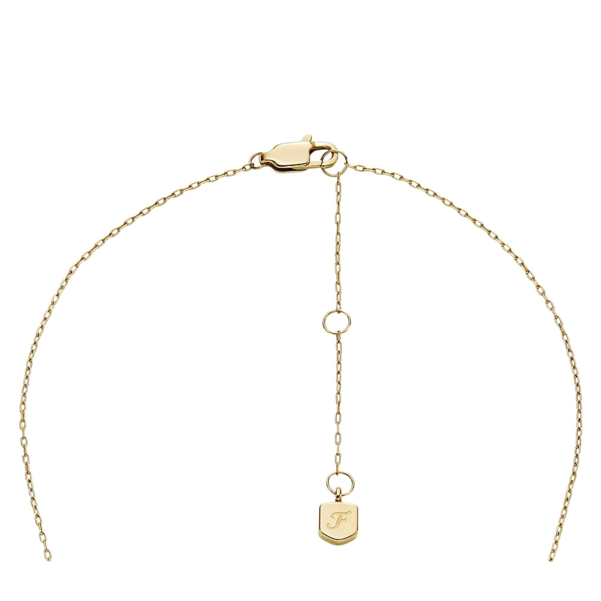 Fossil Ellis Glitz Steel Pendant Ladies Necklace JF04815SET