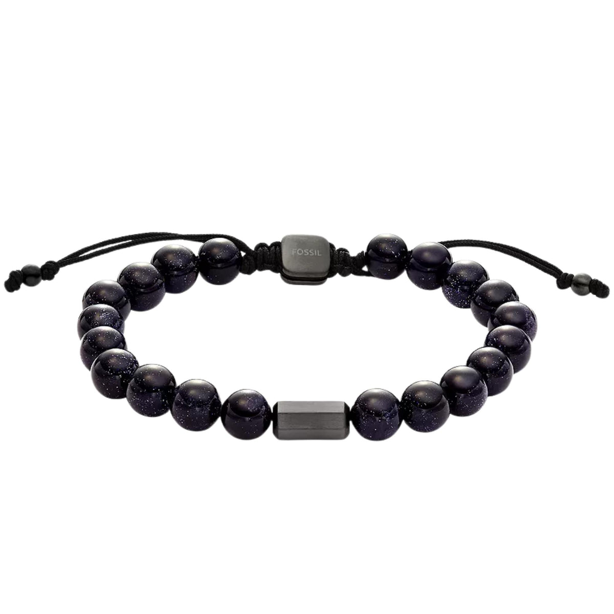 Fossil Galaxy Beads Steel Blue Mens Bracelet JF04819060