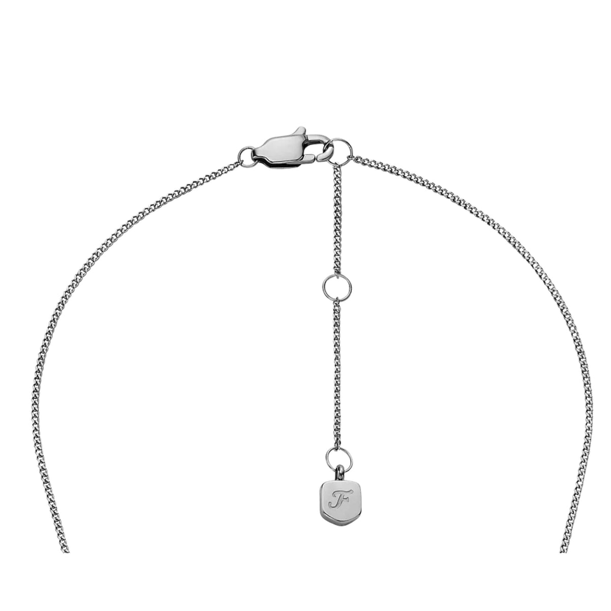 Fossil Merrit Timeless Mother of Pearl Steel Ladies Necklace JF04909040