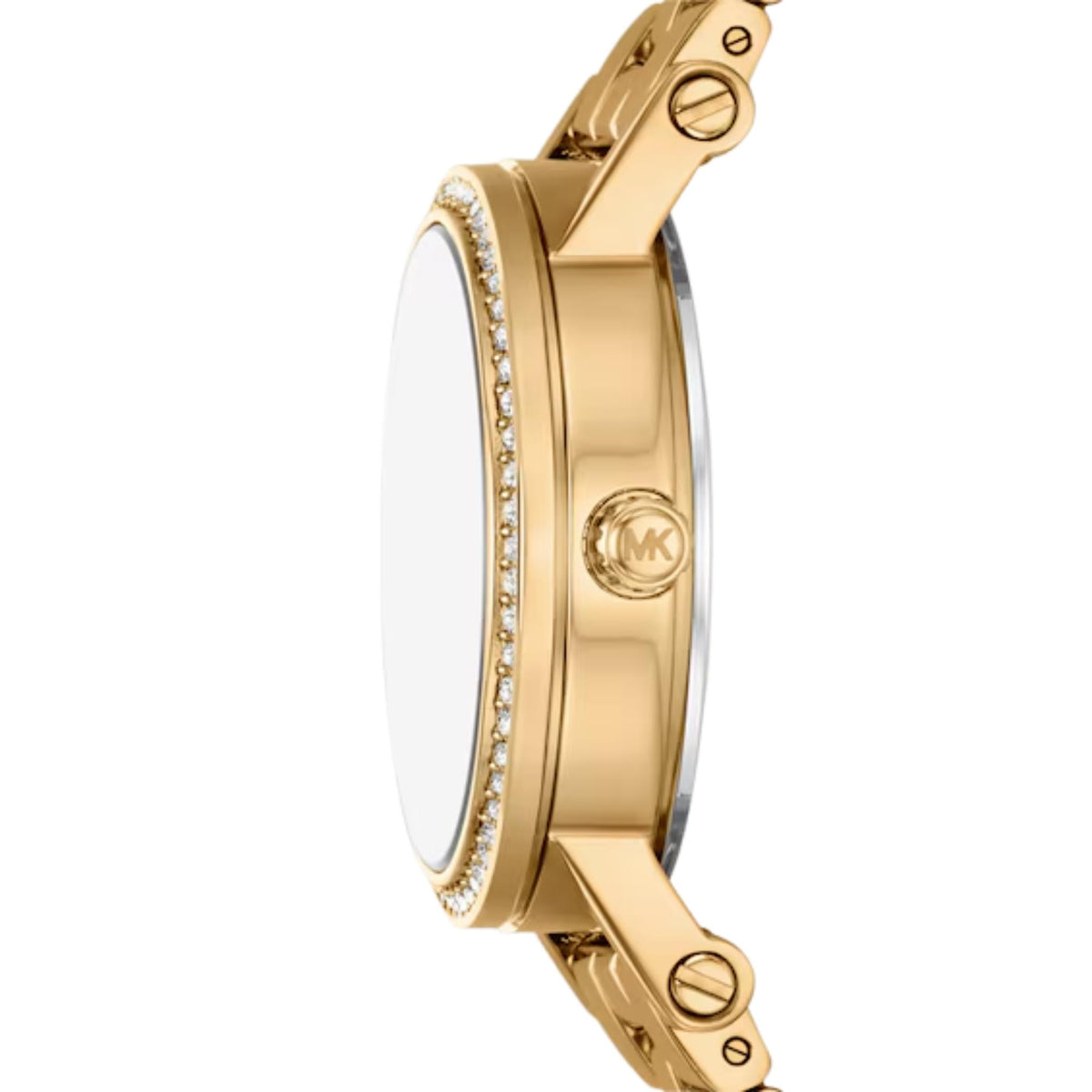 Michael Kors Corey 28mm Gold Dial Steel Ladies Quartz Watch MK7666