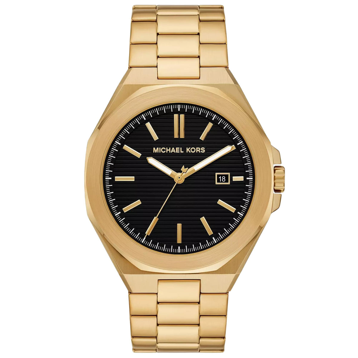 Michael Kors Callum 44mm Black Dial Steel Mens Quartz Watch MK9288