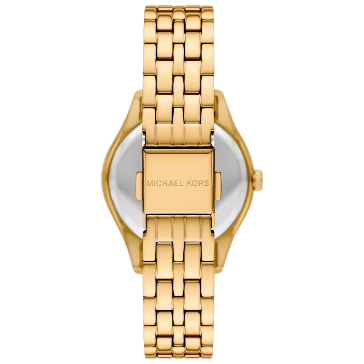 Michael Kors Harlowe Pavé 33mm White Dial Steel Ladies Quartz Watch MK7651