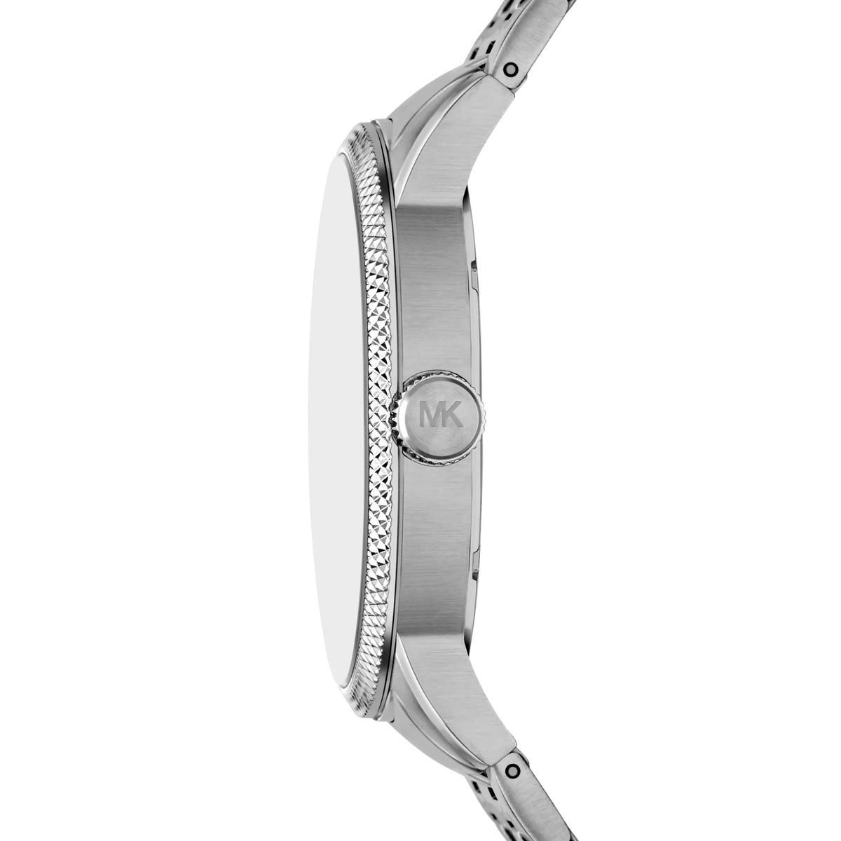 Michael Kors Wolfe 43mm Black Dial Steel Mens Quartz Watch MK9291SET