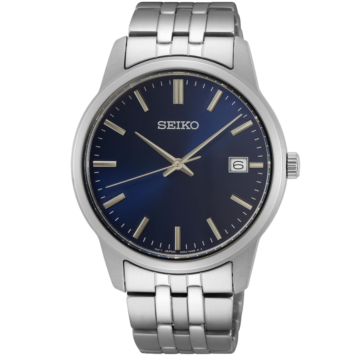 Seiko Essentials 40mm Blue Dial Steel Mens Quartz Watch SUR399P1