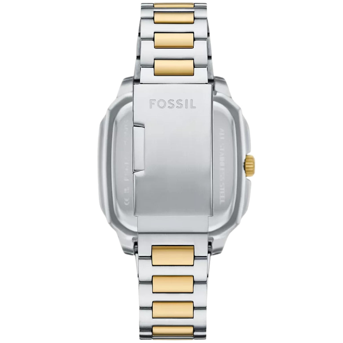 Fossil Crosby 42mm Black Dial Steel Mens Quartz Watch FS6123