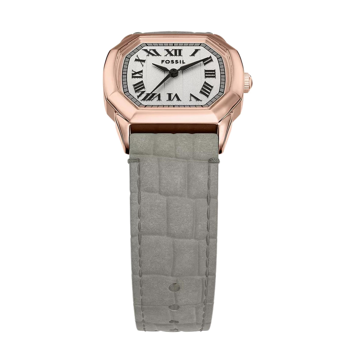 Fossil Harlow 27mm Cream Dial Leather Ladies Quartz Watch ES5435