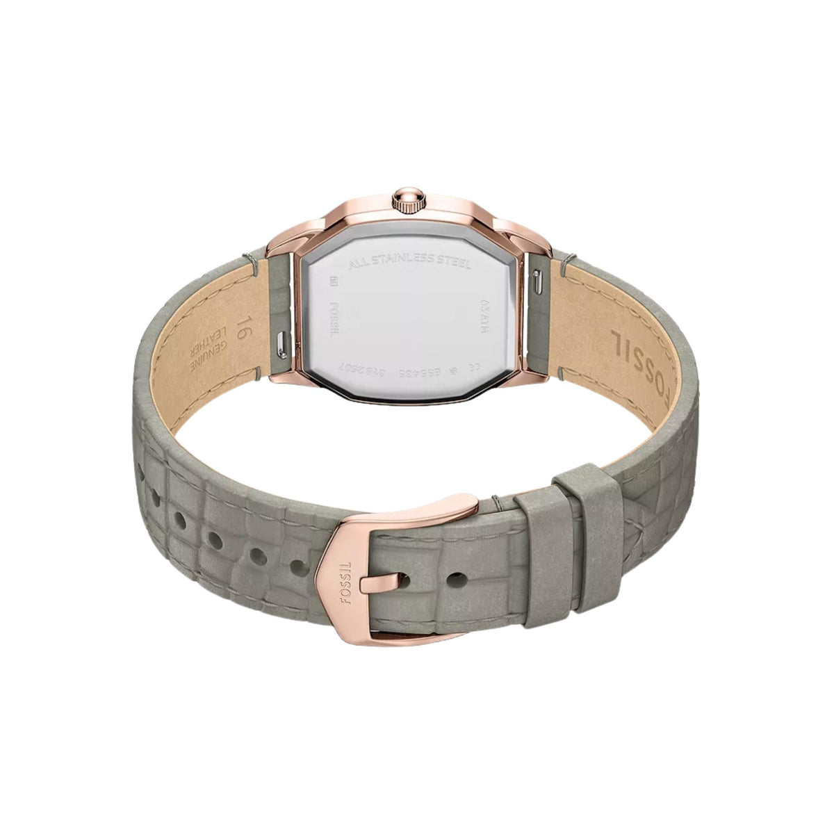 Fossil Harlow 27mm Cream Dial Leather Ladies Quartz Watch ES5435