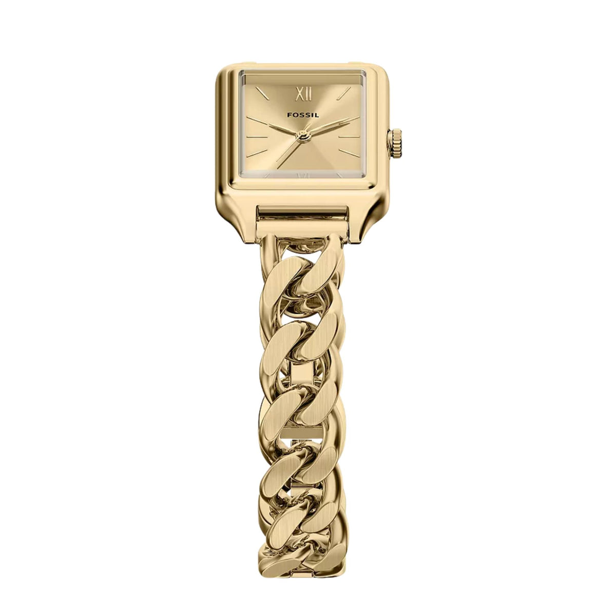 Fossil Raquel 23mm Gold Dial Steel Ladies Quartz Watch ES5478
