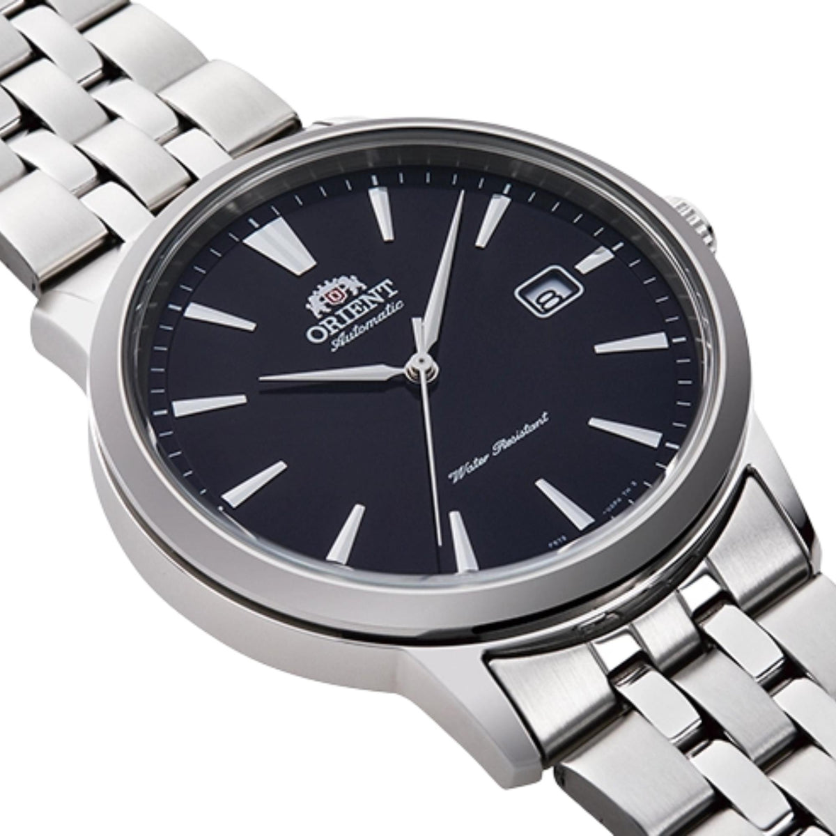 Orient Symphony 41mm Black Dial Steel Mens Automatic Watch RA-AC0F01B30B