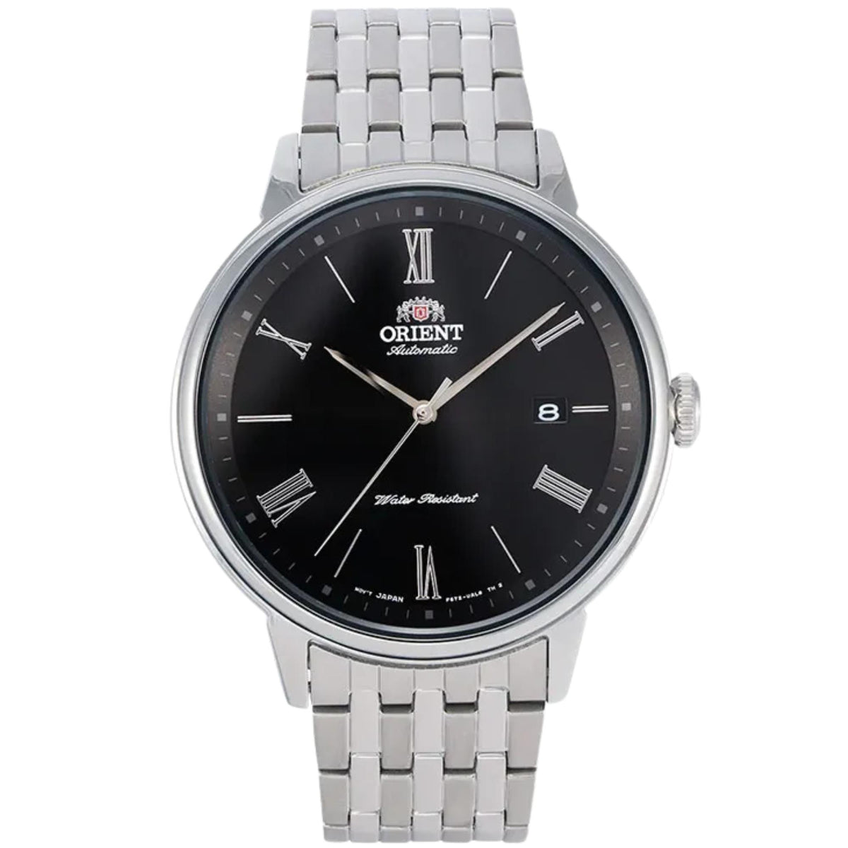 Orient Symphony 42mm Black Dial Steel Mens Automatic Watch RA-AC0J02B30B