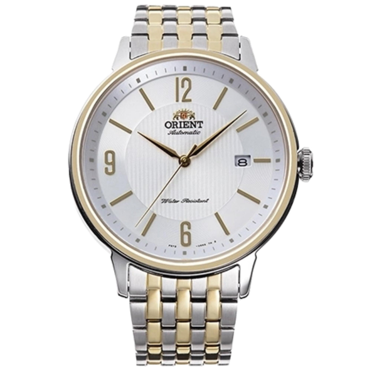 Orient Symphony 42mm White Dial Steel Mens Automatic Watch RA-AC0J07S30B