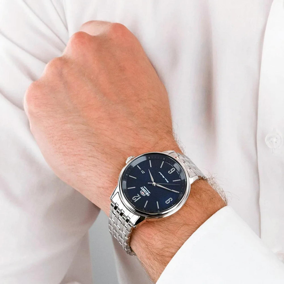 Orient Symphony 42mm Blue Dial Steel Mens Automatic Watch RA-AC0J09L30B