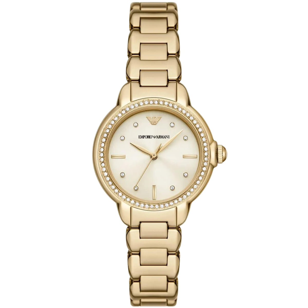 Emporio Armani Mia 32mm Cream Dial Yellow Gold-Tone Steel Ladies Quartz Watch AR11609