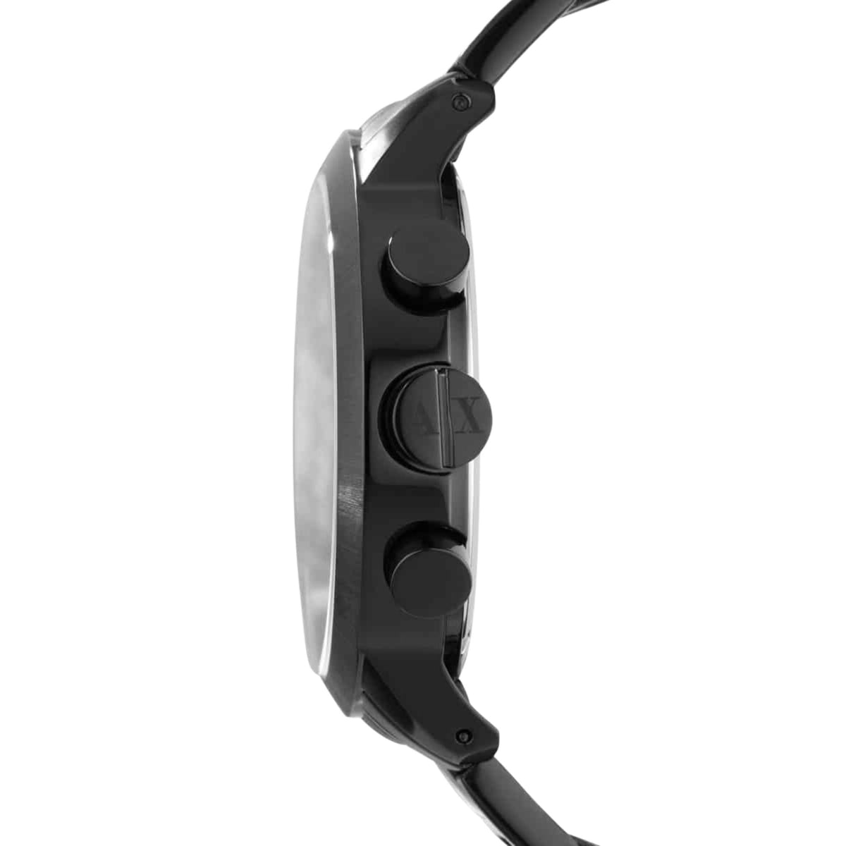 Armani Exchange ATLC 49mm Chronograph Black Dial Steel Mens Quartz Watch AX1277