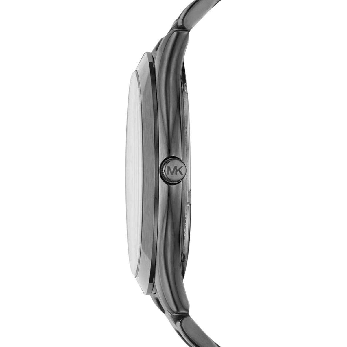 Michael Kors Sim Runway 44mm Black Dial Steel Mens Quartz Watch MK1044