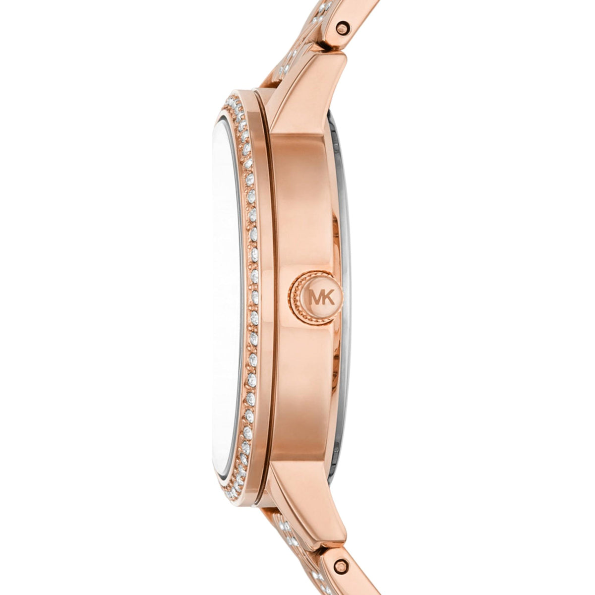 Michael Kors Melissa Pavé 36mm Rose Gold Dial Rose Gold-Tone Steel Ladies Quartz Watch MK4369