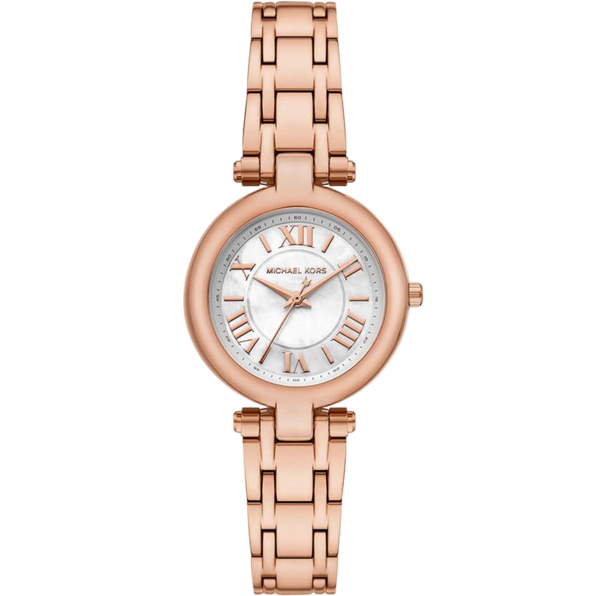 Michael Kors Laney 30mm Mother of Pearl Dial Rose Gold-Tone Steel Ladies Quartz Watch MK4893