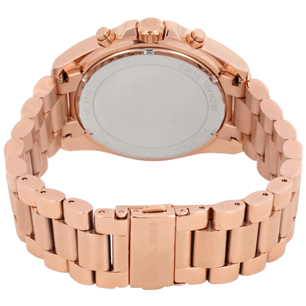 Michael Kors Bradshaw 43mm Chronograph Rose Gold Dial Rose Gold-Tone Steel Ladies Quartz Watch MK5503