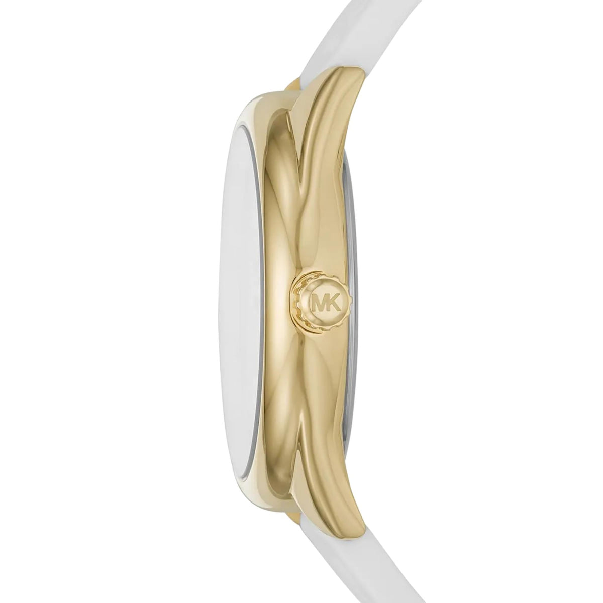 Michael Kors Janelle 42mm White Dial Silicone Ladies Quartz Watch MK7141