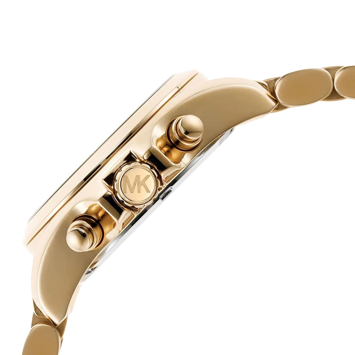 Michael Kors Bradshaw 36mm Chronograph Green Dial Yellow Gold-Tone Steel Ladies Quartz Watch MK7257