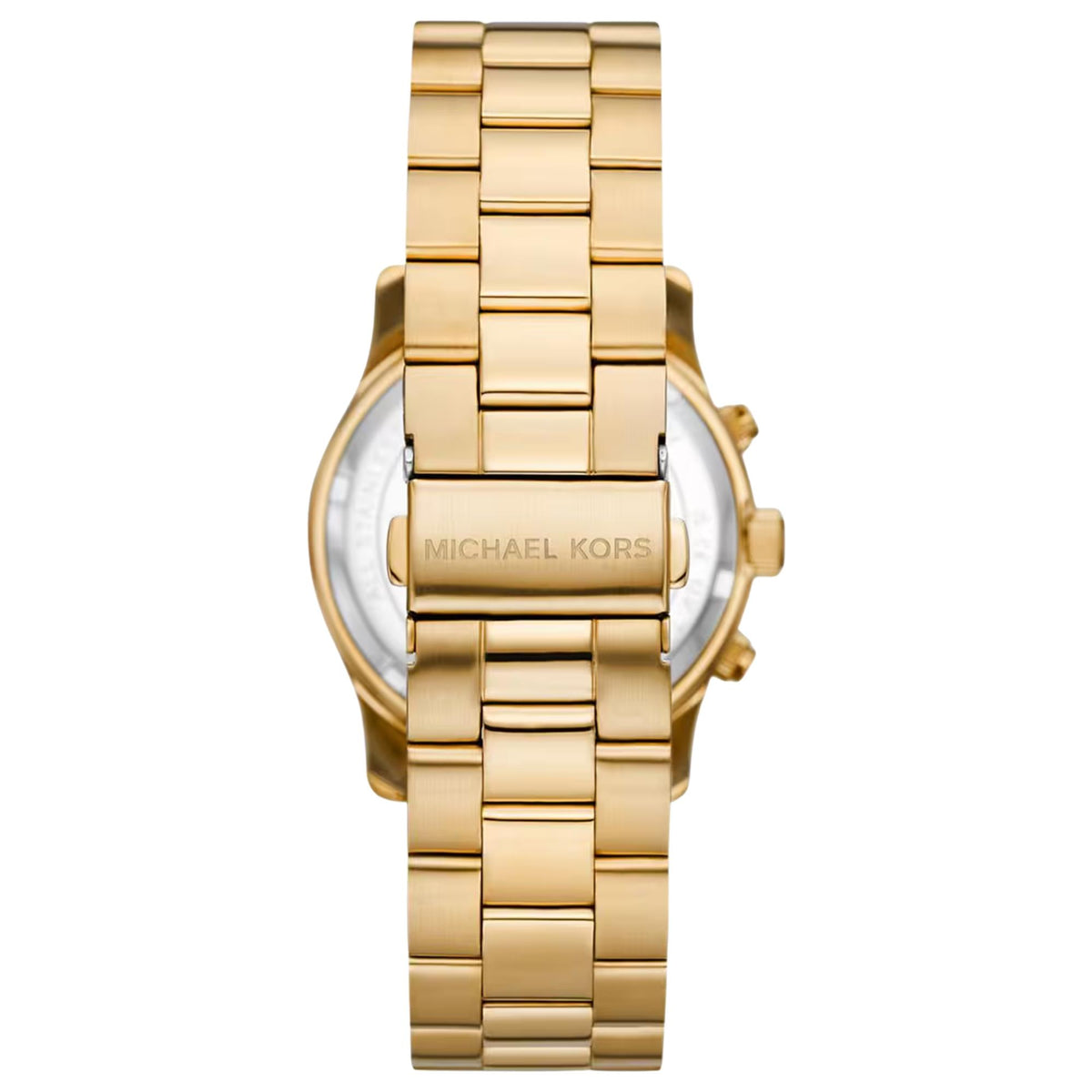 Michael Kors Runway 38mm Chronograph Gold Dial Yellow Gold-Tone Steel Ladies Quartz Watch MK7323