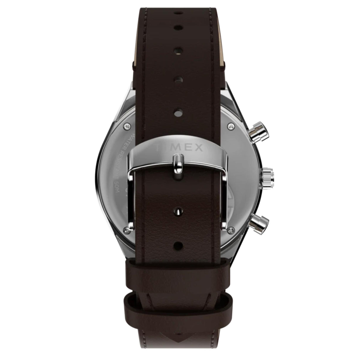 Timex Peanuts x Q Timex 40mm Chronograph Green Dial Leather Mens Quartz Watch TW6A04400