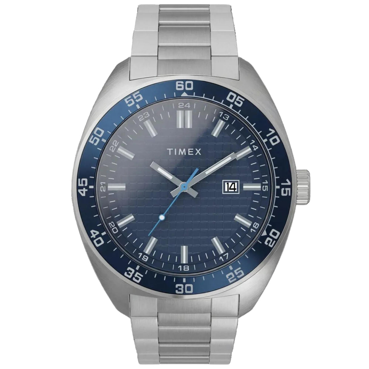 Timex Trend Weston 45mm Blue Dial Steel Mens Quartz Watch TW2Y88900