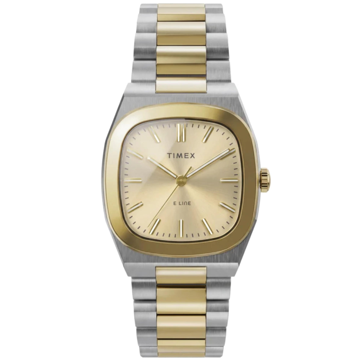 Timex E Line 30mm Champagne Dial Two-Tone Steel Ladies Quartz Watch TW6A00800