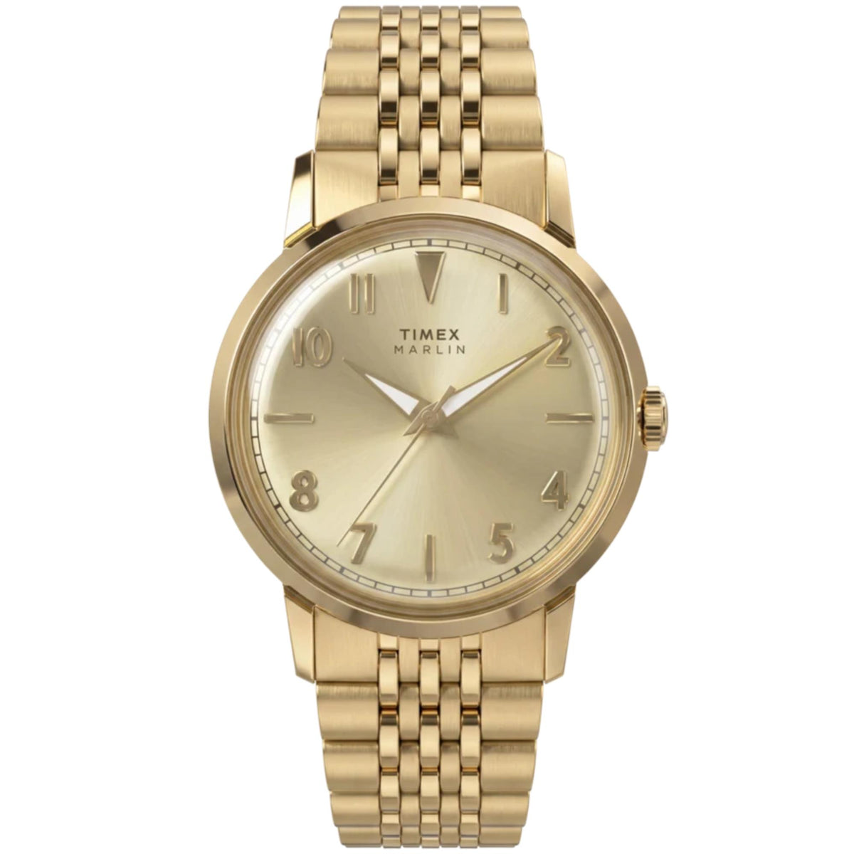 Timex Marlin 34mm Champagne Dial Yellow Gold-Tone Steel Quartz Watch TW6A04000