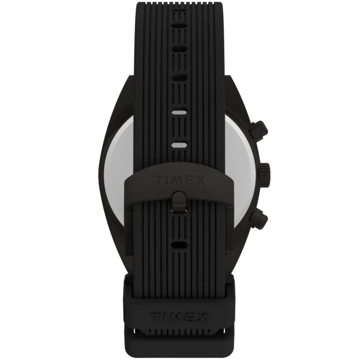 Timex Expedition Capstone 41mm Chronograph Black Dial Silicone Mens Quartz Watch TW2Y61000